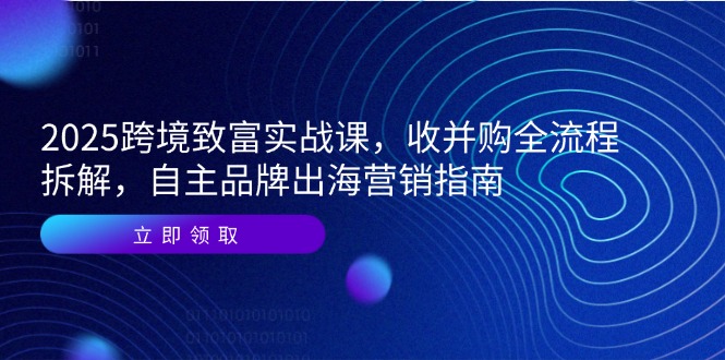 2025跨境致富实战课程