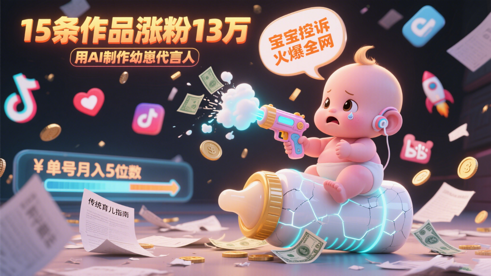 用AI制作幼崽代言人