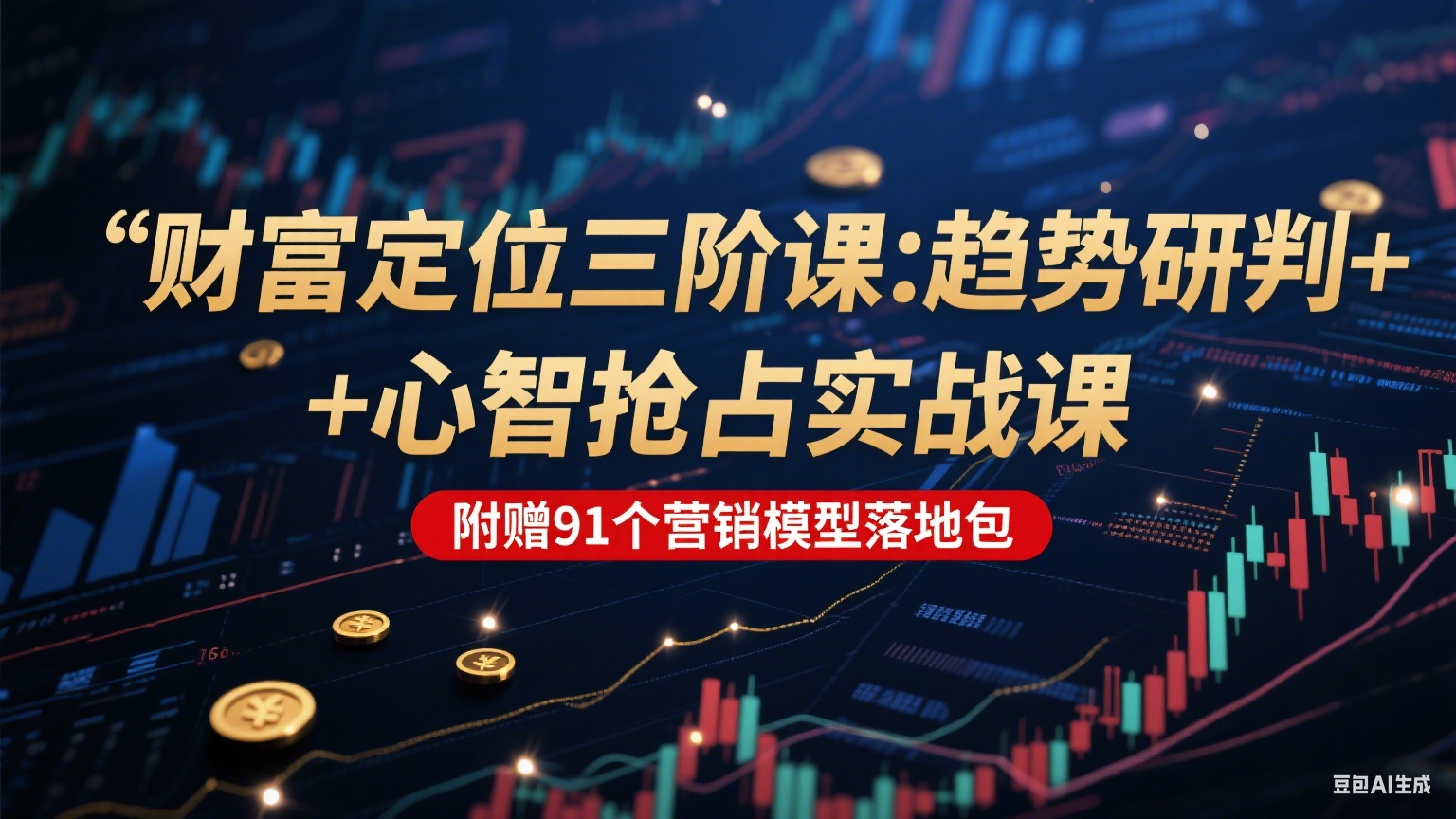 图片[1]-财富定位三阶课：趋势研判 + 心智抢占实战课，附赠91个营销模型落地包-天边资源网