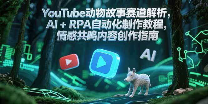 图片[1]-YouTube动物故事赛道解析，AI+RPA自动化制作教程，情感共鸣内容创作指南-天边资源网