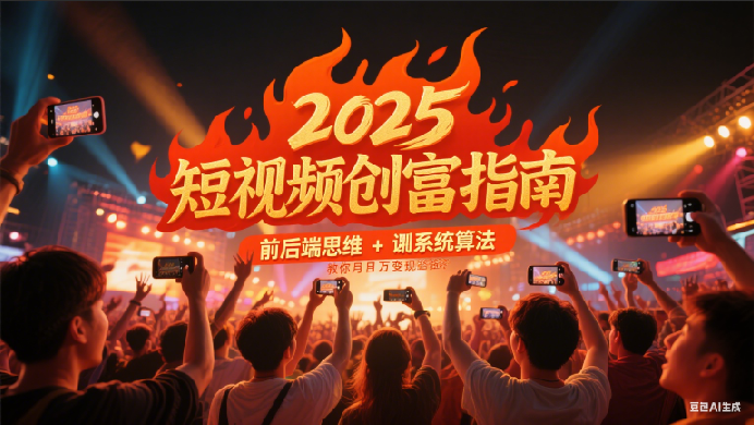 图片[1]-2025短视频创富指南，前后端思维 + 系统算法，教你月入过万变现路径-天边资源网