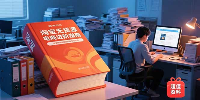 图片[1]-淘宝无货源电商进阶指南，包含新人课、进阶课，配套资料，蓝海选品等-天边资源网