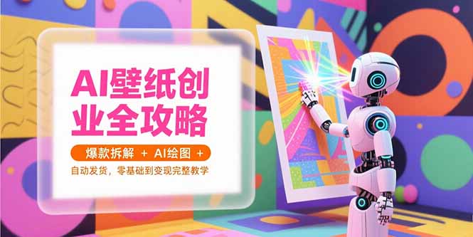 图片[1]-AI壁纸创业全攻略，爆款拆解+AI绘图+自动发货，零基础到变现完整教学-天边资源网