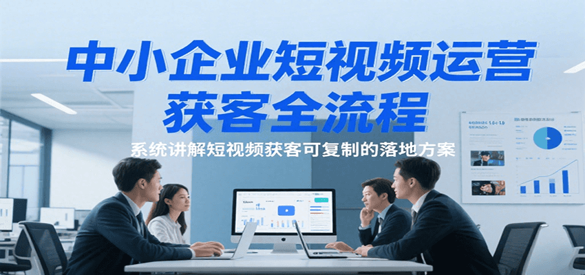 图片[1]-中小企业短视频运营获客全流程，系统讲解短视频获客可复制的落地方案-天边资源网