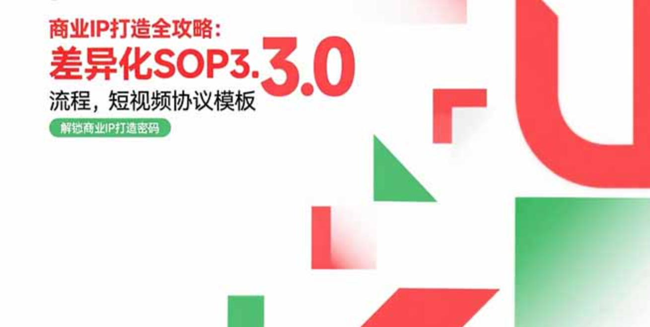 图片[1]-商业IP打造全攻略：差异化SOP3.0流程，短视频协议模板，婚恋项目实战案例-天边资源网
