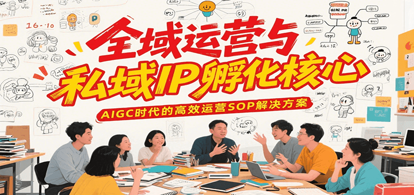 图片[1]-全域运营与私域IP孵化核心，AIGC时代的高效运营SOP解决方案-天边资源网