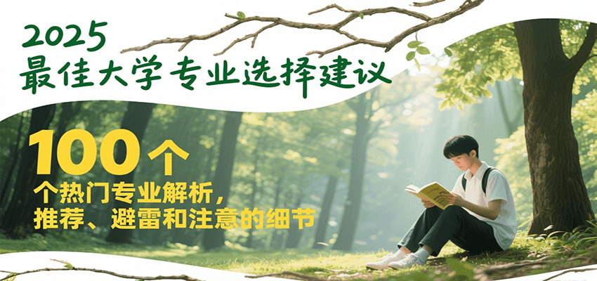 图片[1]-2025最佳大学专业选择建议，100个热门专业解析，推荐、避雷和注意的细节-天边资源网