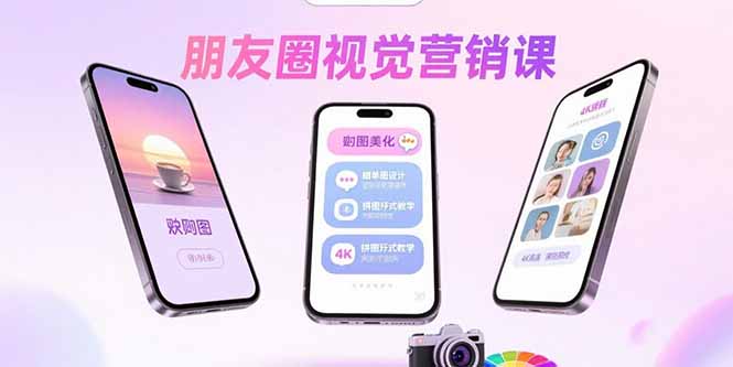 图片[1]-朋友圈视觉营销课程 问候图美化，晒单图设计，拼图玩法教学-天边资源网