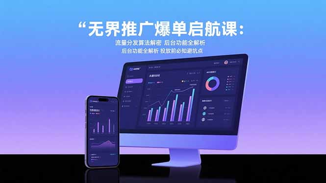 图片[1]-无界推广爆单启航课程 流量分发算法解密 后台功能全解析 投放前必知避坑点-天边资源网