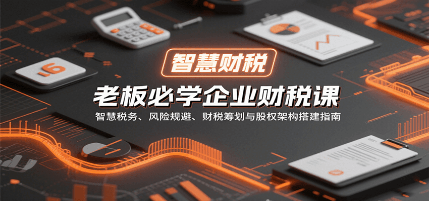 图片[1]-老板必学企业财税课：智慧税务、风险规避、财税筹划与股权架构搭建指南-天边资源网