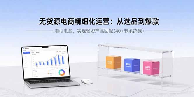 图片[1]-无货源电商精细化运营课程 从选品到爆款，实现轻资产高回报(40+节系统课)-天边资源网