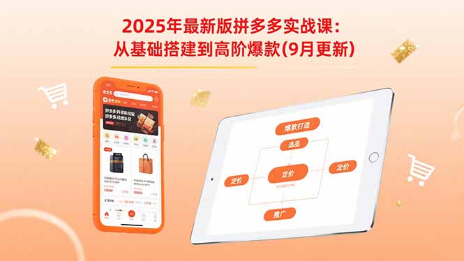 图片[1]-2025年最新版拼多多实战课程 从基础搭建到高阶爆款（9月更新）-天边资源网