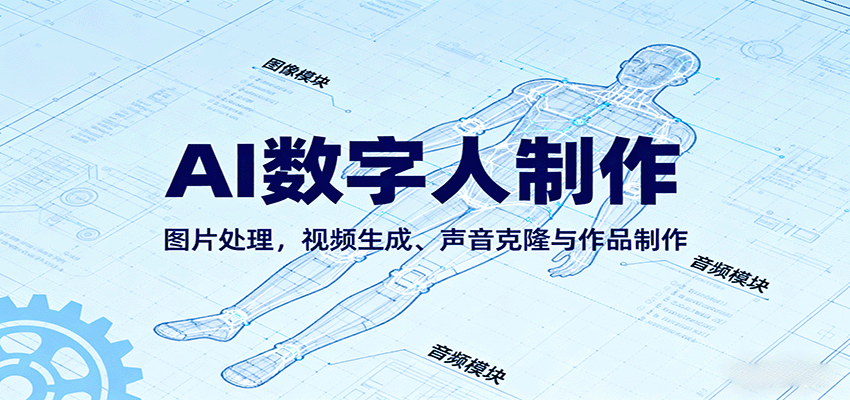 图片[1]-AI永生数字人制作教程：图片处理，视频生成、声音克隆与作品制作-天边资源网