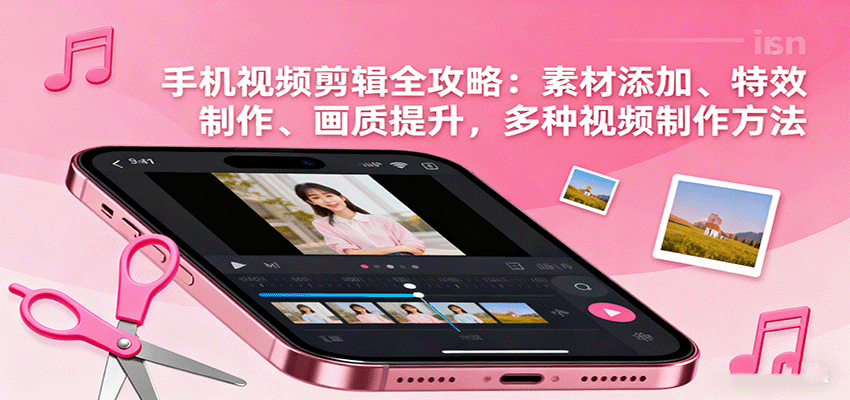 图片[1]-手机视频剪辑全攻略：素材添加、特效制作、画质提升，多种视频制作方法-天边资源网