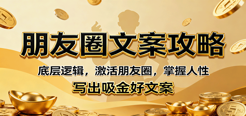 图片[1]-朋友圈文案攻略：底层逻辑，激活朋友圈，掌握人性，写出吸金好文案-天边资源网