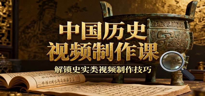 图片[1]-中国历史视频制作课程 解锁史实类视频制作技巧（附疆域地图集+参考文案+练习素材）-天边资源网