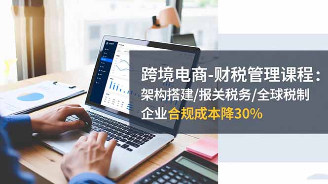 跨境电商-财税管理课程：架构搭建/报关税务/全球税制，企业合规成本降30%-天边资源网