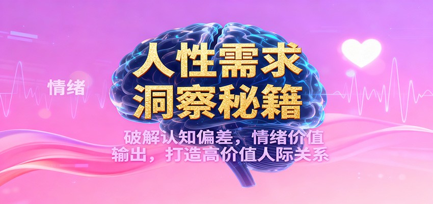 图片[1]-人性需求洞察秘籍，破解认知偏差，情绪价值输出，打造高价值人际关系-天边资源网