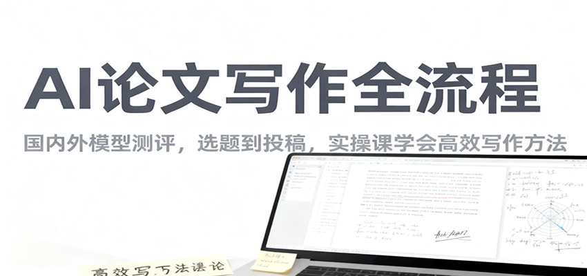图片[1]-AI论文写作全流程，国内外模型测评，选题到投稿，实操课学高效写作方法-天边资源网