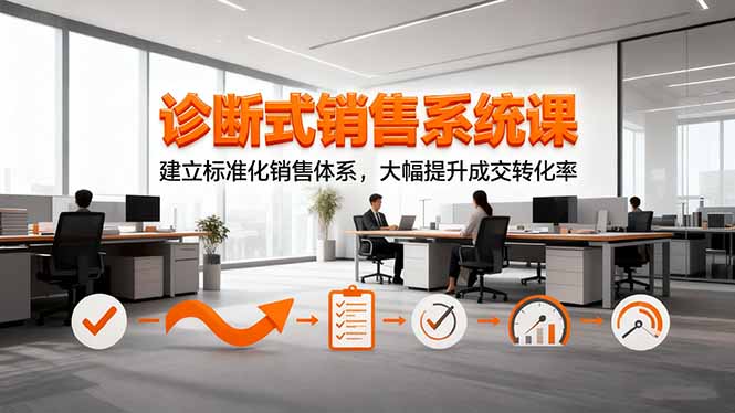 图片[1]-诊断式销售系统课程 建立标准化销售体系，大幅提升成交转化率-天边资源网