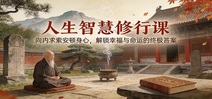 人生智慧修行课程 向内求索安顿身心，解锁幸福与命运的终极答案-天边资源网