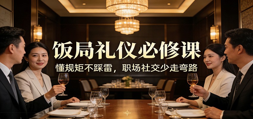 公众号收费文章：《饭局礼仪必修课程 懂规矩不踩雷，职场社交少走弯路》-天边资源网