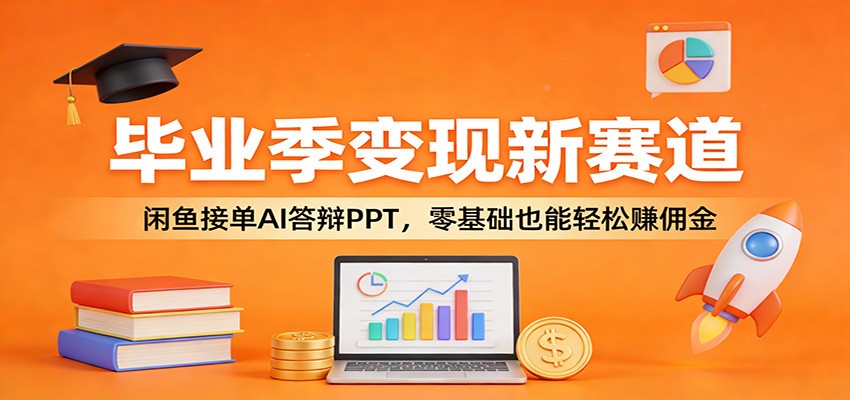 毕业季变现新赛道：闲鱼接单AI答辩PPT，零基础也能轻松赚佣金-天边资源网