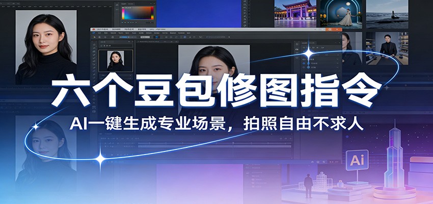 六个豆包修图指令：AI 一键生成专业场景，拍照自由不求人-天边资源网