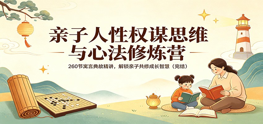 亲子人性权谋思维与心法修炼营：260节寓言典故精讲，解锁亲子共修成长智慧（完结）-天边资源网