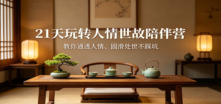 21天玩转人情世故：教你通透人情、圆滑处世不踩坑-天边资源网