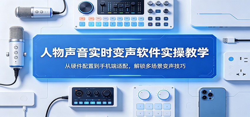 人物声音实时变声软件实操教学：从硬件配置到手机端适配，解锁多场景变声技巧-天边资源网