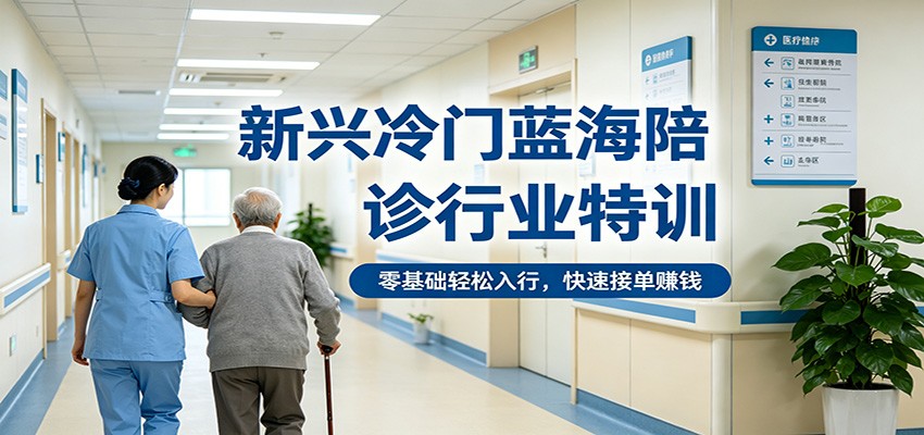 新兴冷门蓝海陪诊行业特训，零基础轻松入行，快速接单赚钱-天边资源网