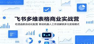 飞书多维表格商业实战营：吃透函数自动化配置，联动机器人工作流解锁多元变现模式-天边资源网
