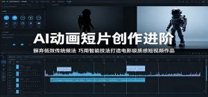 AI动画短片创作进阶：摒弃低效传统做法，巧用智能技法打造电影级质感短视频作品-天边资源网