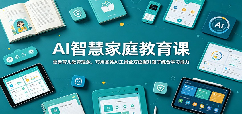 图片[1]-AI智慧家庭教育课：更新育儿教育理念，巧用各类AI工具全方位提升孩子综合学习能力-天边资源网