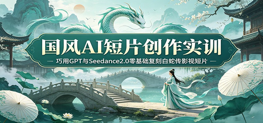 图片[1]-国风AI短片创作实训：巧用GPT与Seedance2.0零基础复刻白蛇传影视短片-天边资源网