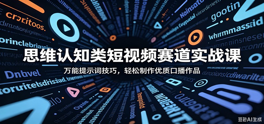 图片[1]-思维认知类短视频赛道实战课：万能提示词技巧，轻松制作优质口播作品-天边资源网