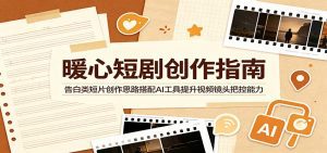 暖心短剧创作指南：告白类短片创作思路搭配AI工具提升视频镜头把控能力-天边资源网