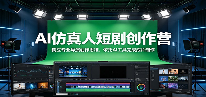 图片[1]-AI仿真人短剧创作营：树立专业导演创作思维，依托AI工具完成成片制作-天边资源网