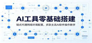 AI工具零基础搭建：链式代理网络环境配置，多款主流AI软件操作教学-天边资源网