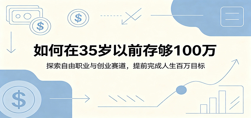 图片[1]-如何在35岁以前存够100万：探索自由职业与创业赛道，提前完成人生百万目标-天边资源网