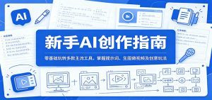 新手AI创作指南：零基础玩转多款主流工具，掌握提示词、生图做视频及创意玩法-天边资源网