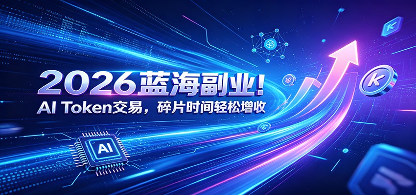 图片[1]-2026蓝海副业！AI Token交易，碎片时间轻松增收-天边资源网