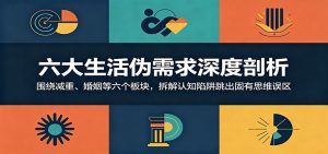六大生活伪需求深度剖析：围绕减重、婚姻等六个板块，拆解认知陷阱跳出固有思维误区-天边资源网