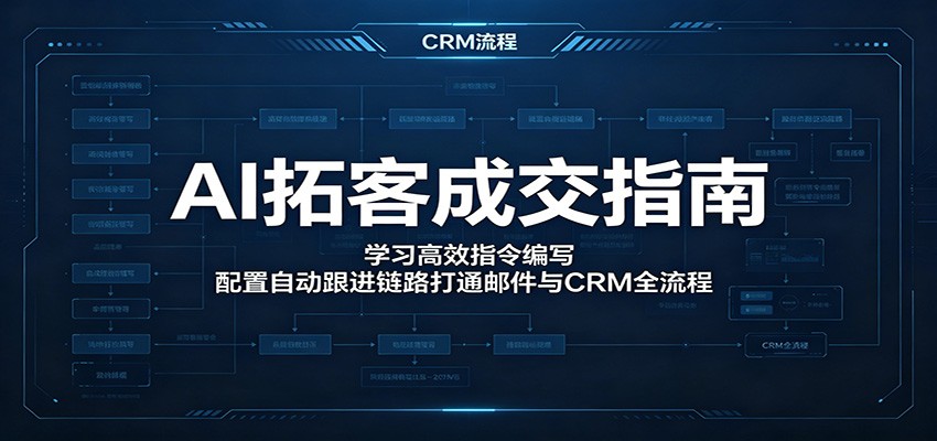图片[1]-AI拓客成交指南：学习高效指令编写，配置自动跟进链路打通邮件与CRM全流程-天边资源网