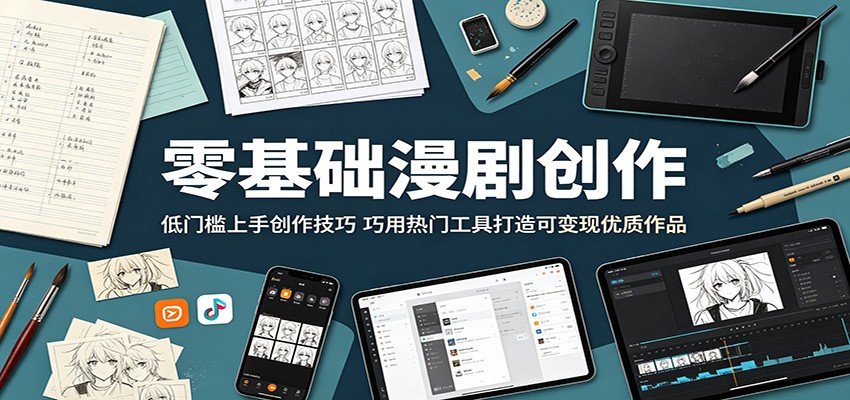 图片[1]-零基础漫剧创作：低门槛上手创作技巧，巧用热门工具打造可变现优质作品-天边资源网
