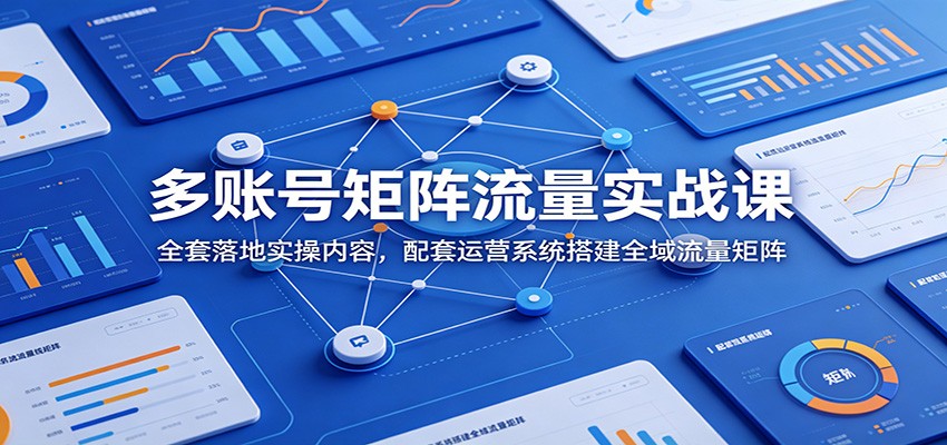 图片[1]-多账号矩阵流量实战课：全套落地实操内容，配套运营系统搭建全域流量矩阵-天边资源网