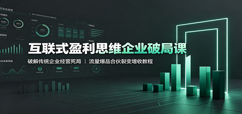 图片[1]-互联式盈利思维企业破局课：破解传统企业经营死局，流量爆品合伙裂变增收教程-天边资源网
