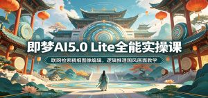 即梦AI5.0 Lite全能实操课：联网检索精细图像编辑，逻辑推理国风画面教学-天边资源网