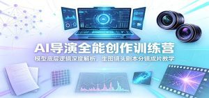 AI导演全能创作训练营：模型底层逻辑深度解析，生图镜头剧本分镜成片教学-天边资源网